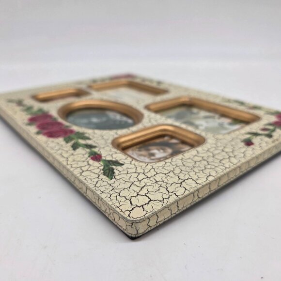 Vintage Multi-Photo Frame With Roses Shabby Chic Style by Anister Gifts - Picture 7 of 10